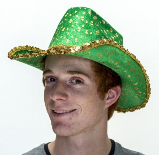 Green Cowboy Hat St Patrick's Day Hats