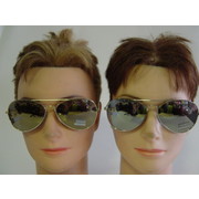 <b>Silver Cop</b> Aviator Glasses with Mirror Lenses Pk 1 - FNGC