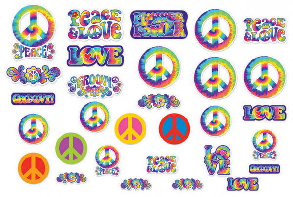 Hippie Themed Cutouts - 60's Party Decorations - Shindigs.com.au