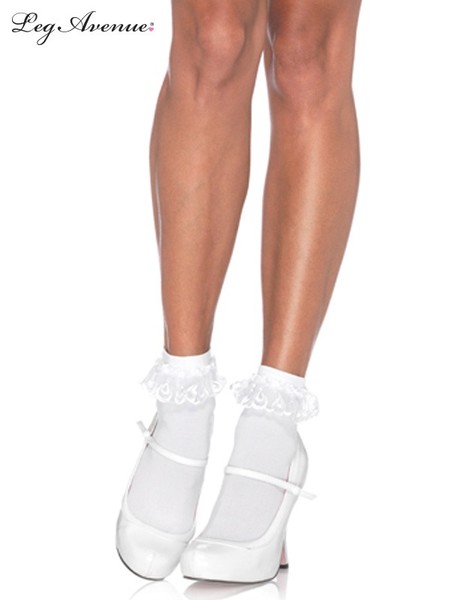 White Ruffle Socks Costume Socks Au 