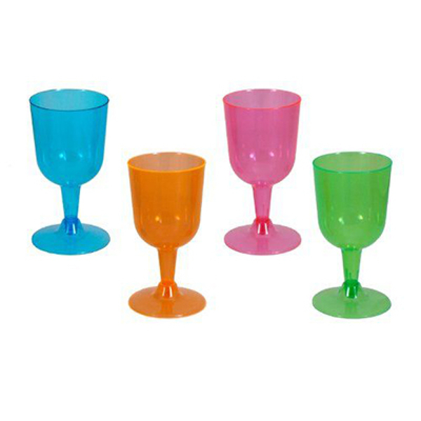 Neon Wine Glasses - Plastic Wine Glasses - Shindigs.com.au