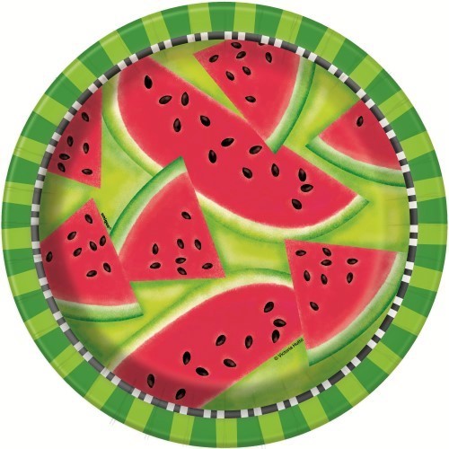 watermelon paper plates