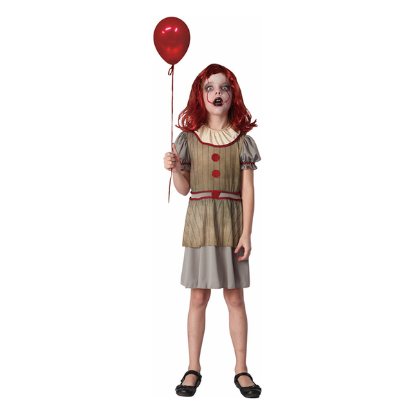 Child Creepy Clown Girl Costume (Med, 120-130cm) | Shop 10,000+ Party ...