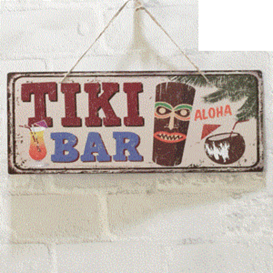 Tiki Bar Sign - Hawaiian Party Decorations - Shindigs.com.au