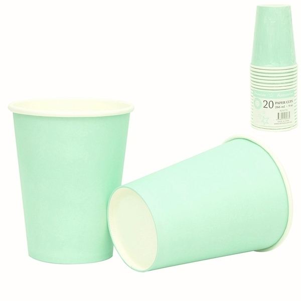 coloured paper cups