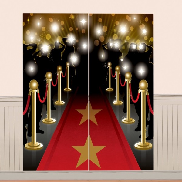 Red Carpet Hollywood Movie Night Party Decor and Confetti Terrific Table  Centerpiece Kit Set of 30 -  Finland