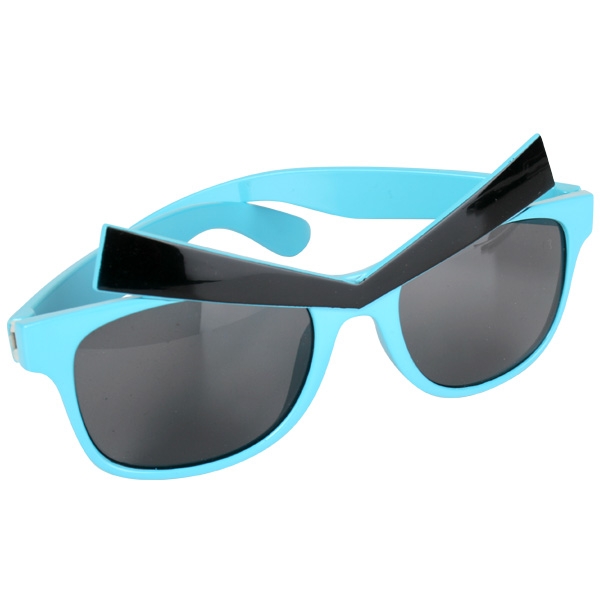 Blue Angry Eyes Sunglasses Pk 1 - Fancy Dress Glasses - Shindigs