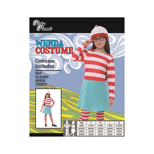 Child Girl Wenda Costume (Large, 7-8 Yrs) | Shop 10,000+ Party Products ...