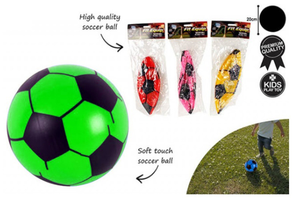 Assorted Colour Inflatable Soccer Ball 20cm (Pk 1) | Shop 10,000+ Party ...