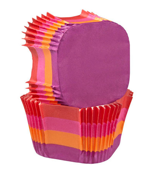 Stripes Square Baking Cups Pk 24 - Baking Cups - Buy Online