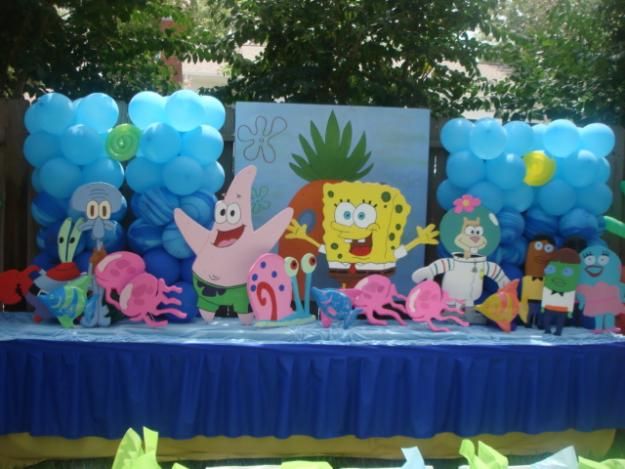 spongebob birthday party decoration ideas