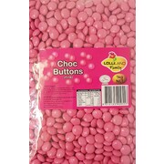 Buy Choc Buttons Pink 1kg Online