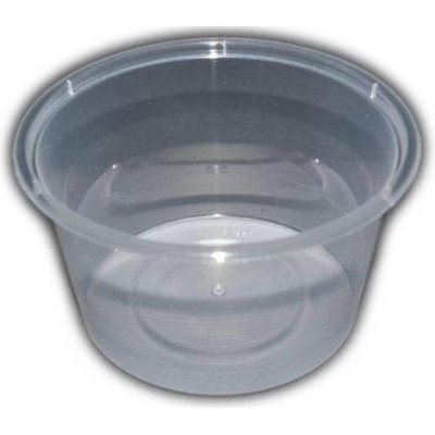 Clear Round 440ml PET Deli Food Containers (Pk 50)