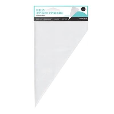 Mondo Clear Disposable Tipless Piping Bags 25cm Pk 50