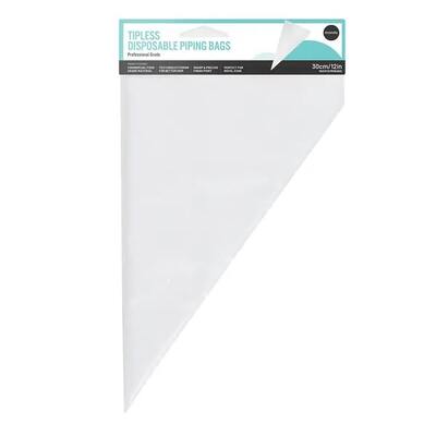 Mondo Clear Disposable Tipless Piping Bags 30cm Pk 50