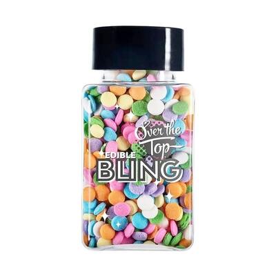 Edible Bling Pastel Sequins Mix Cake Sprinkles 55g