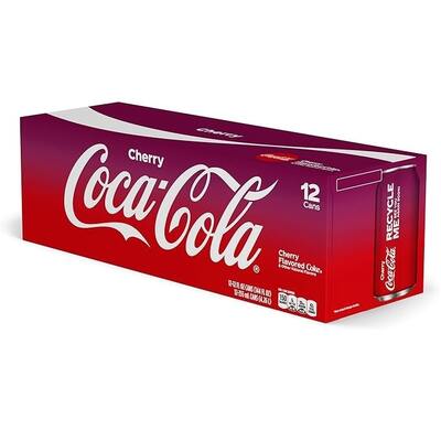 Coca Cola Coke Cherry Flavour Can 355ml Pk 12