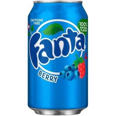 Fanta Berry Flavour Soft Drink Can 355ml Pk 1