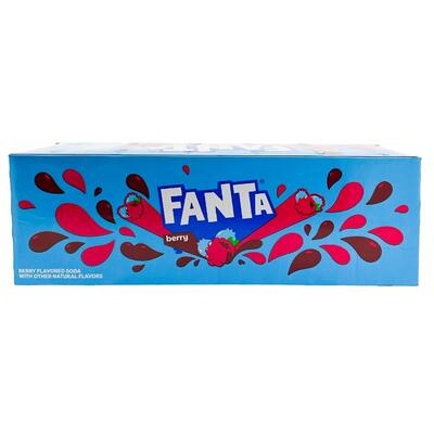 Fanta Berry Flavour Soft Drink Can 355ml Pk 12