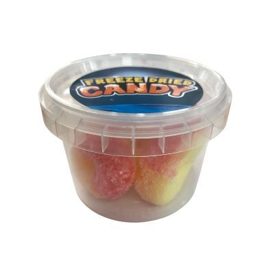 Freeze Dried Peach Rings Lollies Candy 29g