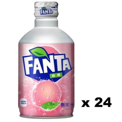 Fanta White Peach Soft Drink Bottle 300ml Pk 24