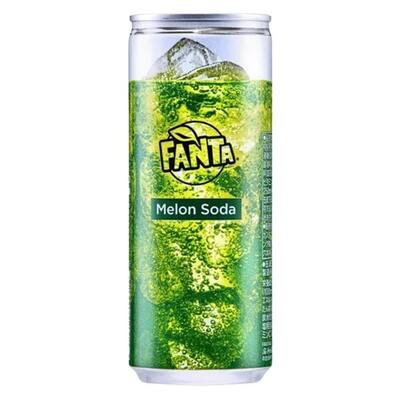 Fanta Melon Soda Soft Drink Can 250ml Pk 1