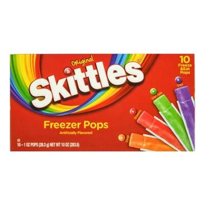 Skittles Original Fruit Freezer Pops Pk 10