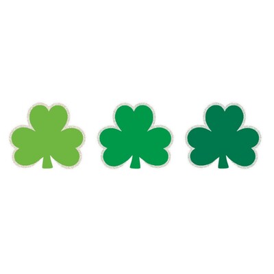 St Patricks Day Mini Shamrock Cutouts 6cm Pk 50