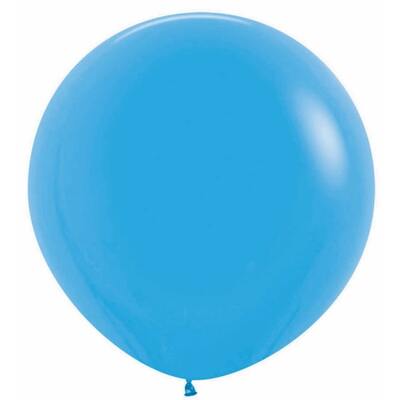 Fashion Blue 60cm 24in Latex Balloons Pk 3