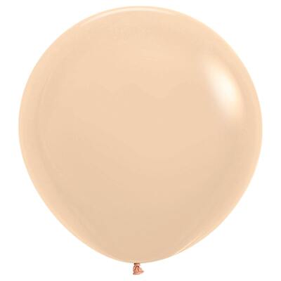 Pastel Matte Malibu Peach 60cm 24in Latex Balloons Pk 3