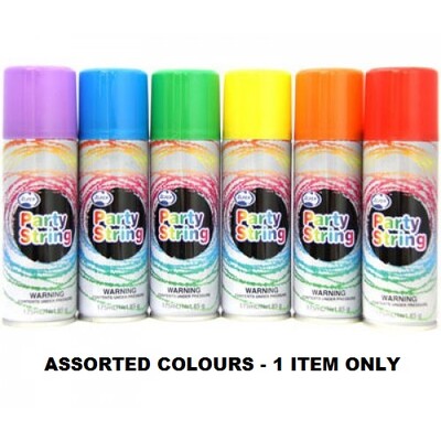 Wacky Silly Party String Assorted Colours Pk 1