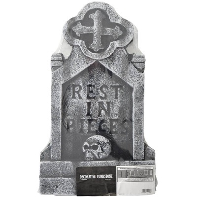 Foam Tombstone Rest In Pieces Halloween Decoration