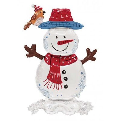 Standing Airz Snowman Air-Fill Foil Balloon 79cm