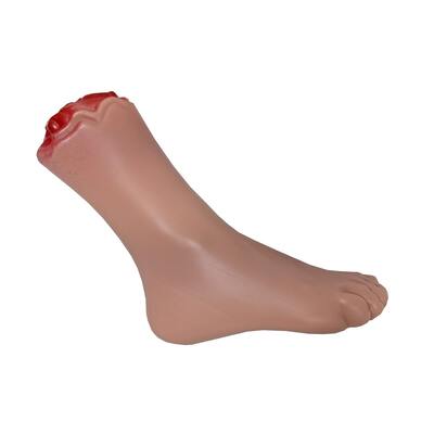 Plastic Severed Bloody Foot Halloween Decoration