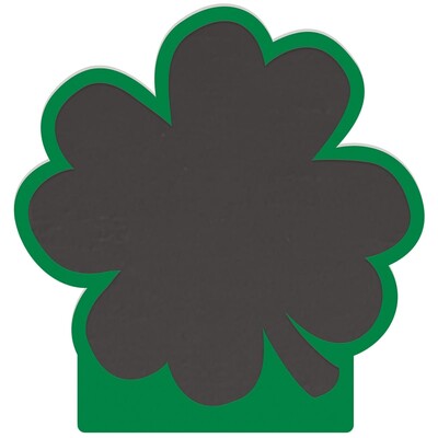 St Patricks Day Shamrock Chalk Board Sign 34cm