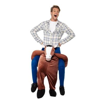 Adult Piggy Back Carry Me Horse Costume One Size