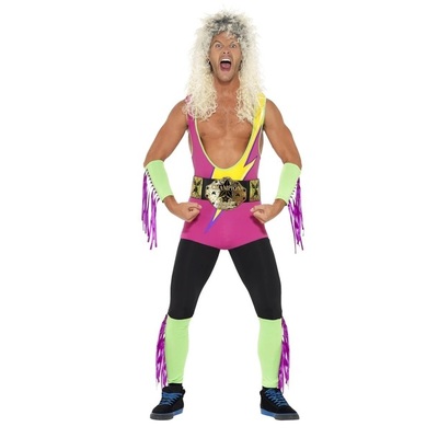 Adult Male Retro Wrestler Costume (Large)