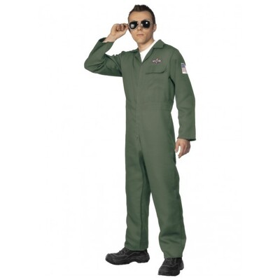 Adult Male Green Aviator Costume X Large