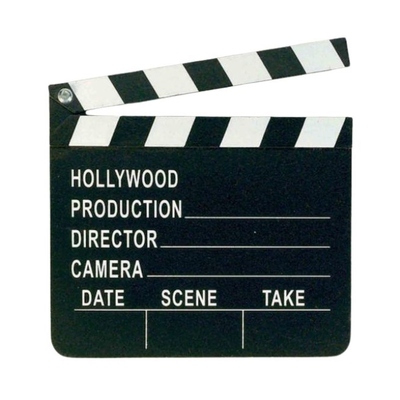 Hollywood Movie Director's Wooden Clapboard 18x20cm