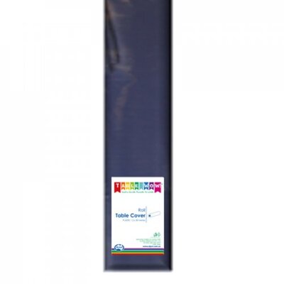 Navy Blue Plastic Tablecover Roll 1.2m x 30m