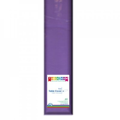 Purple Plastic Tablecover Roll 1.2m x 30m