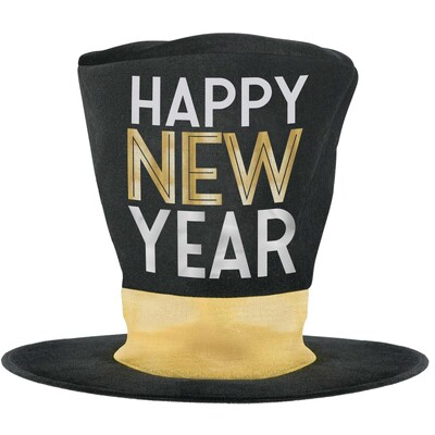 Oversized Plush Happy New Year Hat