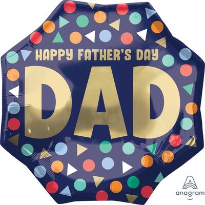 Happy Father's Day Large Foil Balloon 55cm 22in