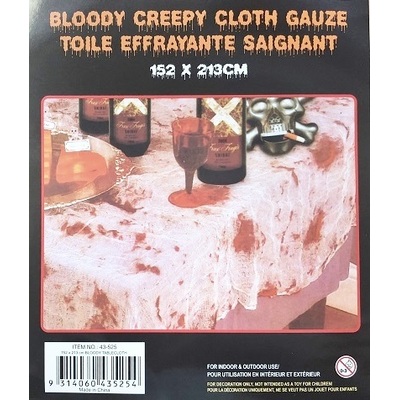 Bloody Cloth Gauze Tablecover Halloween Decoration