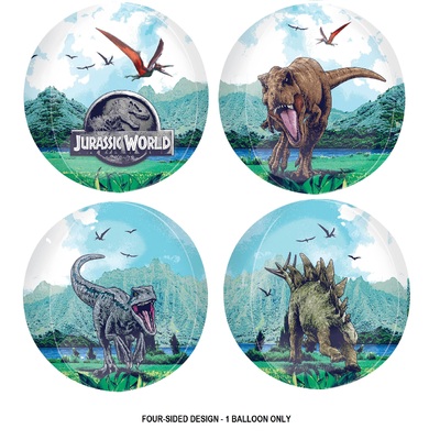 Jurassic World Dominion 4 Sided Design Orbz Balloon 38cm  