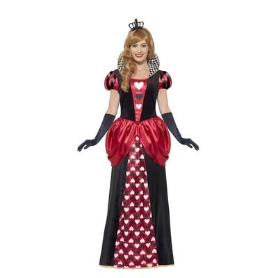 Adult Red Royal Queen of Hearts Costume (Large, 16-18)