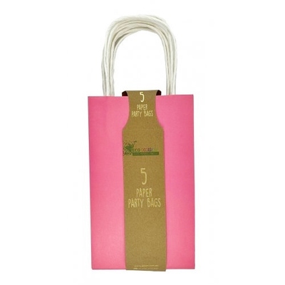 Fuschia Pink Paper Party Loot Bags 21x13x8cm (Pk 50)