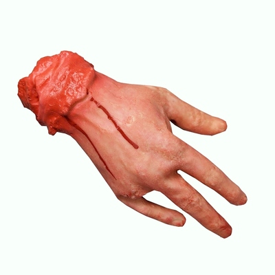 Severed Bloody Hand Missing Finger Halloween Decoration