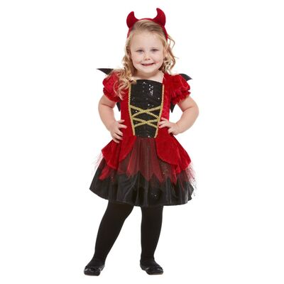 Toddler Devil Girl Halloween Costume (3-4 Yrs) Pk 1