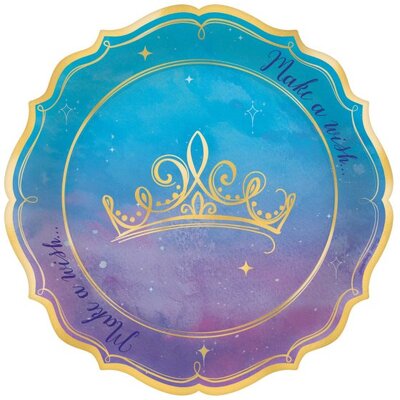 Disney Princess Make A Wish Paper Plates 18cm Pk 8